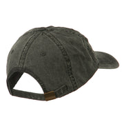 Hawaii State Map Embroidered Washed Cap