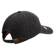 Licensed US Army Aviation Embroidered Washed Solid Pigment Dyed Cotton Twill Brass Buckle Cap - Black OSFM