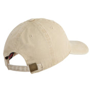 US Air Force Wing Embroidered Pigment Dyed Cap - Khaki OSFM