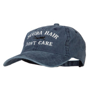 Scuba Hair Don't Care Embroidered Washed Cotton Twill Cap