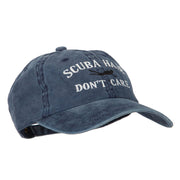 Scuba Hair Don't Care Embroidered Washed Cotton Twill Cap