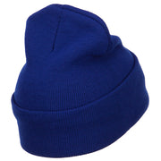 Happy New Year Embroidered Long Knitted Beanie