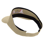 Arizona Grand Canyon Icon Embroidered Brushed Cotton Sun visor - Khaki OSFM