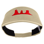 Arizona Grand Canyon Icon Embroidered Brushed Cotton Sun visor - Khaki OSFM