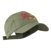 Christmas Happy Holidays Snow Flakes Embroidered Cap