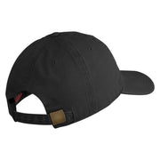 US Air Force Wing Embroidered Pigment Dyed Cap - Black OSFM
