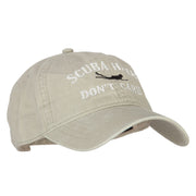 Scuba Hair Don't Care Embroidered Washed Cotton Twill Cap