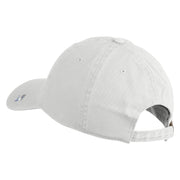 US Air Force Wing Embroidered Pigment Dyed Cap - White OSFM
