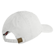 US Air Force Wing Embroidered Pigment Dyed Cap - White OSFM