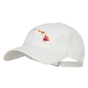 Hawaii State Flag Map Embroidered Washed Cap