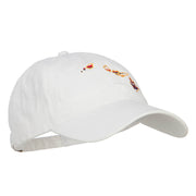 Hawaii State Flag Map Embroidered Washed Cap