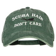 Scuba Hair Don't Care Embroidered Washed Cotton Twill Cap