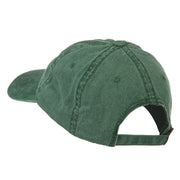 Hawaii State Map Embroidered Washed Cap