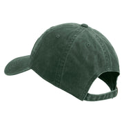 Licensed US Army Aviation Embroidered Washed Solid Pigment Dyed Cotton Twill Brass Buckle Cap - Dk-Green OSFM