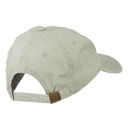 Hawaii State Map Embroidered Washed Cap