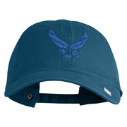 US Air Force Wing Embroidered Pigment Dyed Cap - Navy OSFM