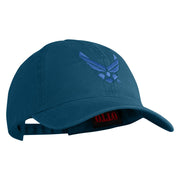 US Air Force Wing Embroidered Pigment Dyed Cap - Navy OSFM