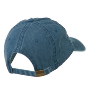 Hawaii State Map Embroidered Washed Cap