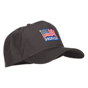 Honor American Flag Patched Twill Cap