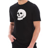 Hand Drawn Skull Graphic Design Short Sleeve Cotton Jersey T-Shirt