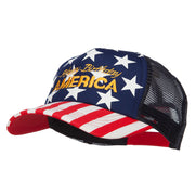 Happy Birthday America Embroidered Foam USA Cap