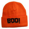 Halloween Boo Sign Embroidered Cuff Beanie