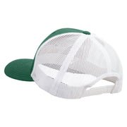 Licensed US Navy Retired Flag Embroidered Contrast Trucker Cap - Evergreen-White OSFM