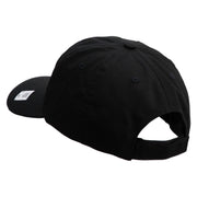 US Marine Corps Retired Emblem Embroidered 6 Panel Unstructured Cotton Twill Cap Made in USA - Black OSFM