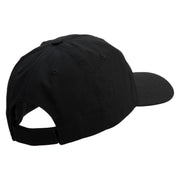 US Marine Corps Retired Emblem Embroidered 6 Panel Unstructured Cotton Twill Cap Made in USA - Black OSFM