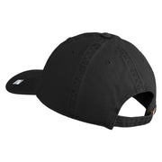 US Air Force Veteran with Wing Embroidered Pigment Dyed Cap - Black OSFM
