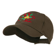 Christmas Holly with Bells Embroidered Cap