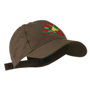 Christmas Holly with Bells Embroidered Cap