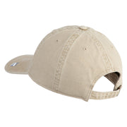 US Air Force Veteran with Wing Embroidered Pigment Dyed Cap - Khaki OSFM