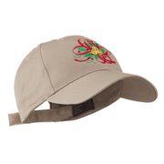 Christmas Holly with Bells Embroidered Cap