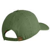 US Air Force Veteran with Wing Embroidered Pigment Dyed Cap - Olive OSFM