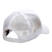 Half Tennis Half Ball Embroidered PET Spun Mesh Cap