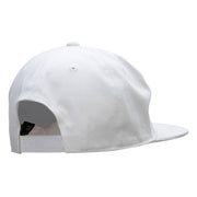 5 Panel Cotton High Profile Flat Bill Unstructured Cap