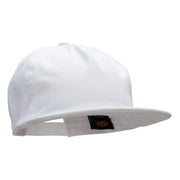 5 Panel Cotton High Profile Flat Bill Unstructured Cap