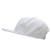 5 Panel Cotton High Profile Flat Bill Unstructured Cap