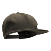 5 Panel Cotton High Profile Flat Bill Unstructured Cap