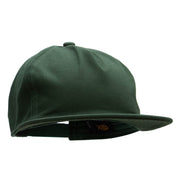 5 Panel Cotton High Profile Flat Bill Unstructured Cap