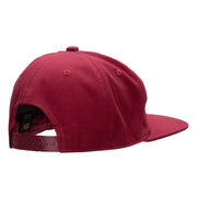 5 Panel Cotton High Profile Flat Bill Unstructured Cap