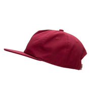 5 Panel Cotton High Profile Flat Bill Unstructured Cap