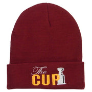 Hockey The Cup Embroidered Long Beanie