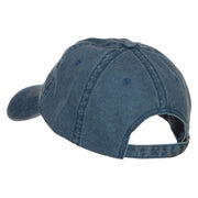 Patriotic USA Heart Embroidered Washed Cap