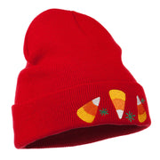 Halloween Candies Embroidered Long Beanie