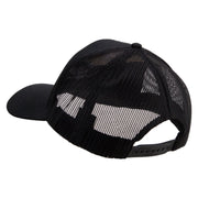 Licensed US Army Aviation Embroidered Solid Cotton Twill Mesh Prostyle Cap - Black OSFM
