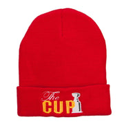 Hockey The Cup Embroidered Long Beanie