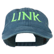 Halloween Character Link Embroidered Washed Dyed Cap