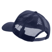 Licensed US Army Aviation Embroidered Solid Cotton Twill Mesh Prostyle Cap - Navy OSFM